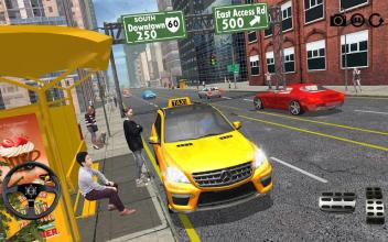 City Taxi Driving Game 2018: Taxi Driver Fun截图5