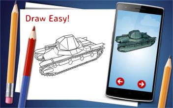 How to Draw Tanks Step by Step Drawing App截图1