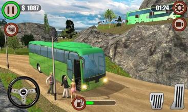 Hill Climb Simulator - Bus Mountain Drive 3D截图1