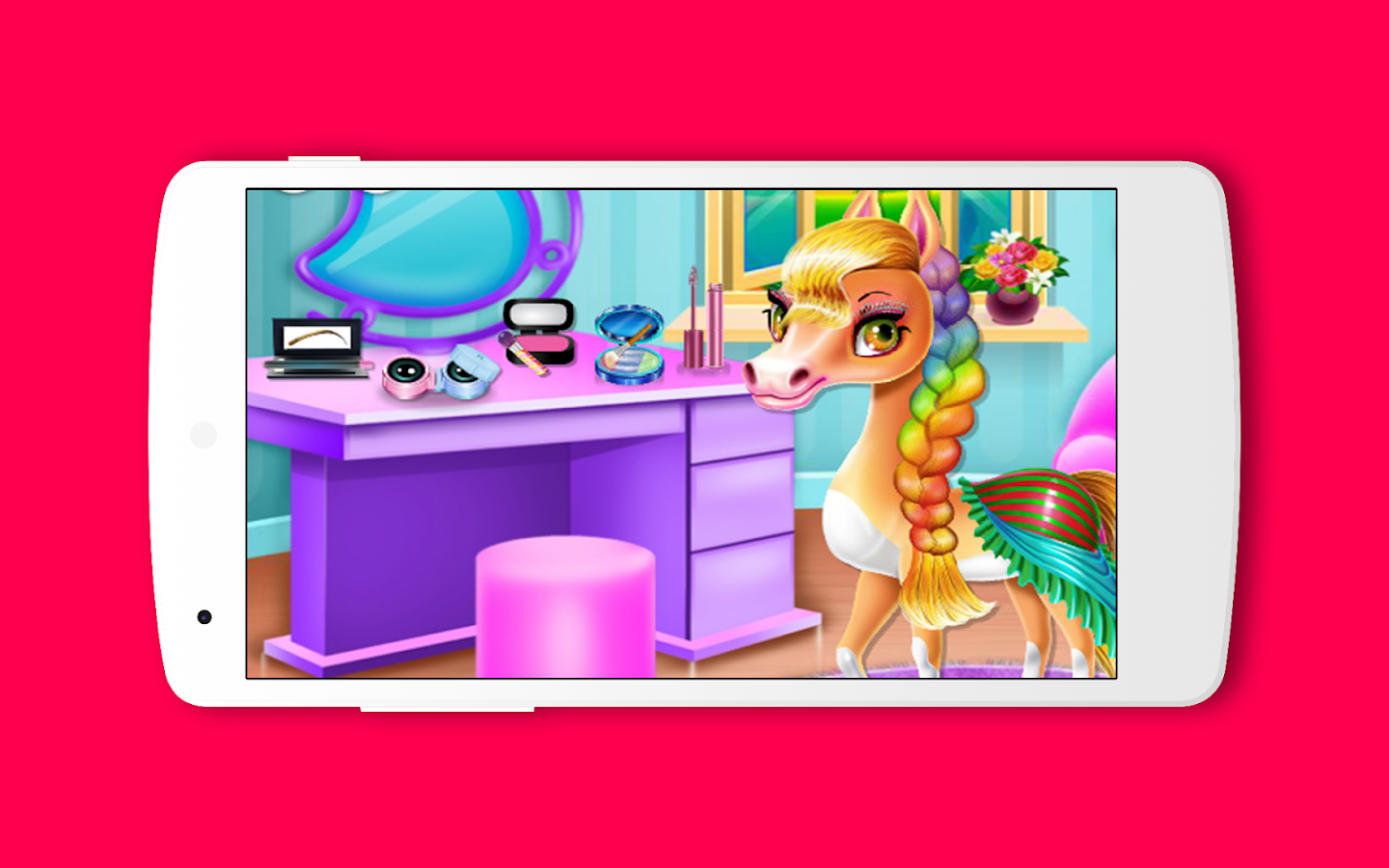 Rainbow Pony Beauty Salon - free games截图1