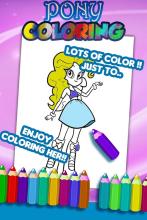 Pony Coloring Game截图2