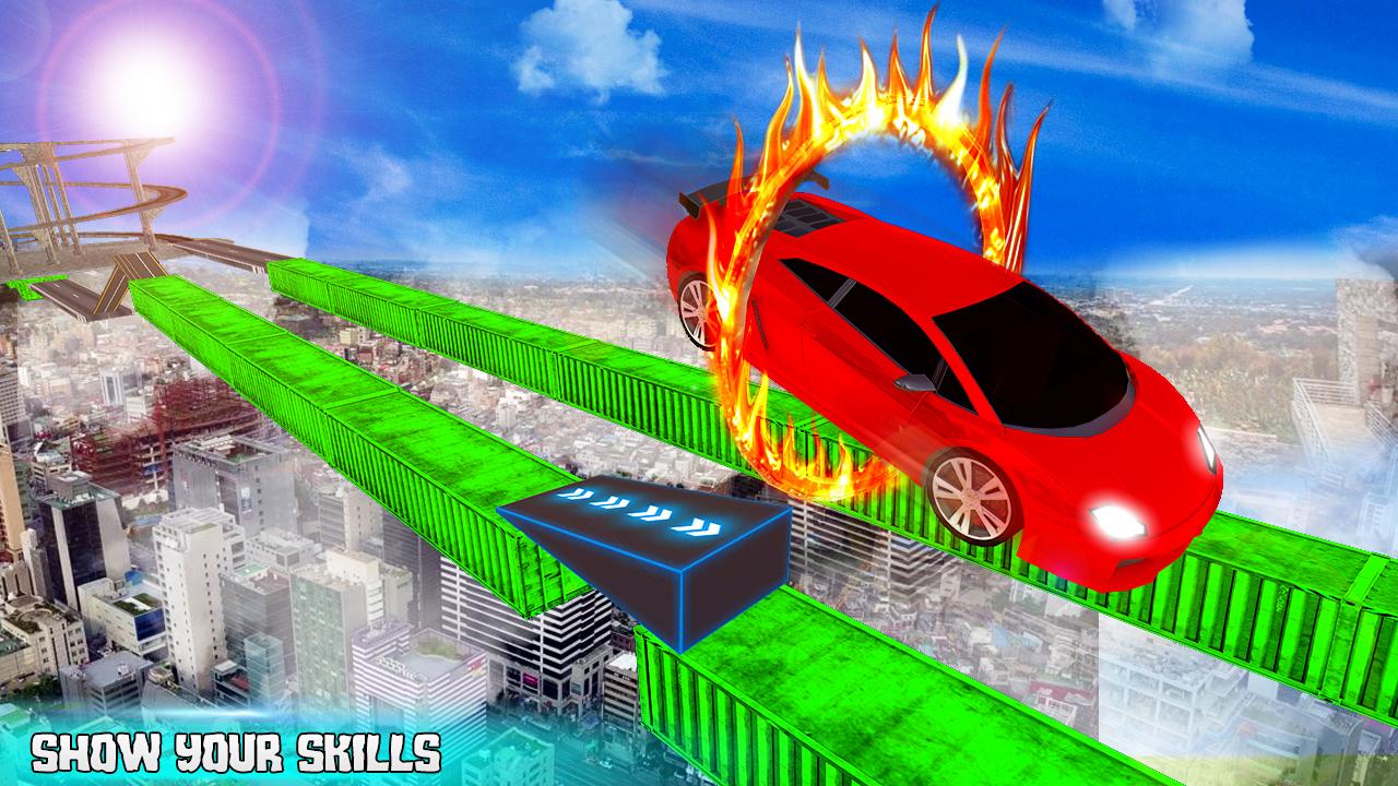 Extreme Car Stunt Impossible Racing截图3