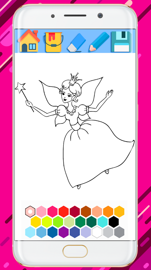 Fairy Coloring Book - Cut Fairy Coloring Book 2018截图2