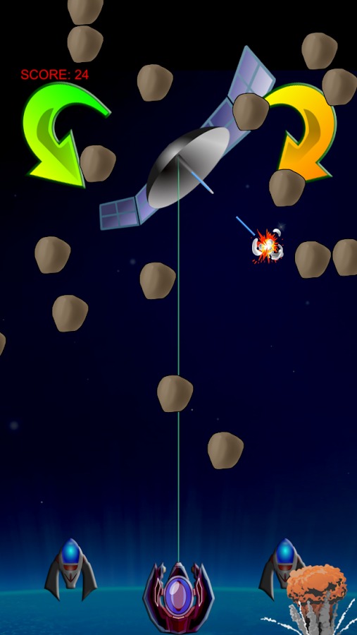 LASER SHIELD asteroids defense截图2