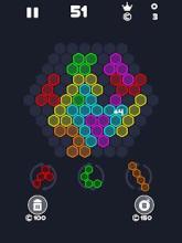 Neon Block Puzzle : Square & Hexagon Brain Test截图3