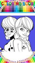 Ladybug & Cat Noir Coloring page app by fans截图3