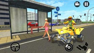 Modern City ATV Taxi Sim: Quad bike Simulator 2018截图1