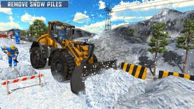 Snow Rescue Excavator 2018截图4