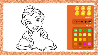 Princess Coloring- Beautiful and Full Color Pen截图1