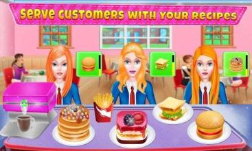 High School Cafe Chef: Cashier Girl Cash Register截图5