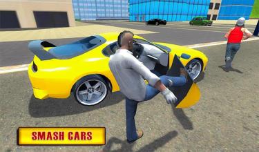 Real Gangster Theft Car Destruction Game截图1