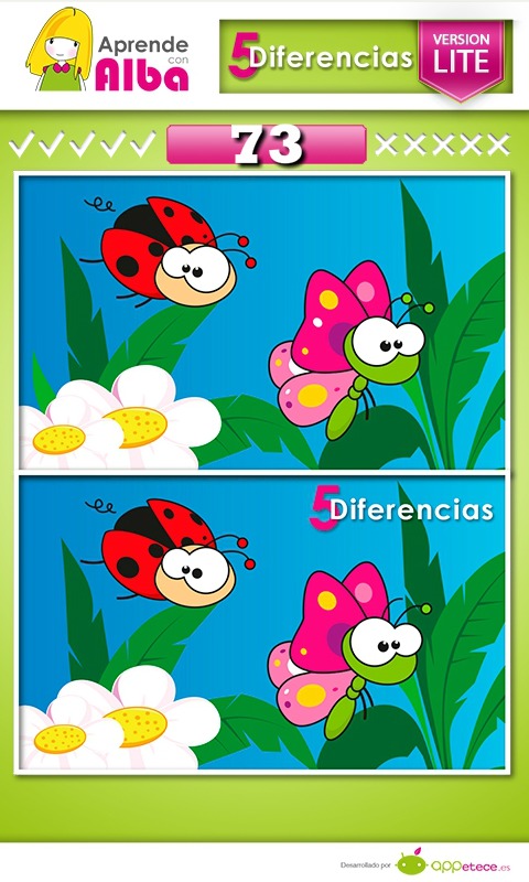 Juego Educativo: 5 Diferencias截图4