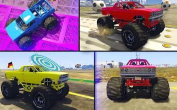 Superhero Monster Truck Race: Monster Bulk Stunts截图4