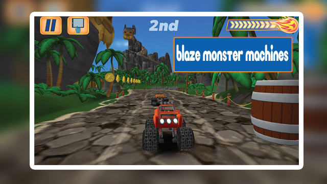 Blaze Light Truck Monster Machine Games截图3