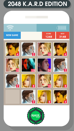 2048 KARD Kpop Puzzle Game截图3