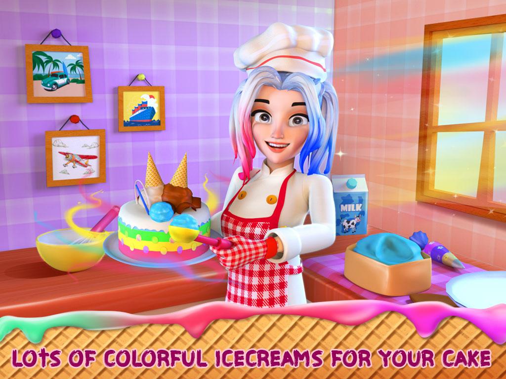 Unicorn Ice Cream Cake Maker : Sweet Dessert Shop截图4
