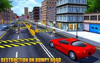 Speed Bump Crash Death Car Race截图4