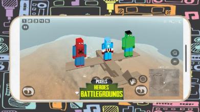 Pixel Heroes Royale Battleground Gun 3D截图1