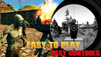 Sniper VS Deadly Zombies Adventure: Evil Shooter截图4