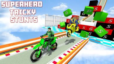 Superhero Tricky Motorcycle Trail Rider截图2