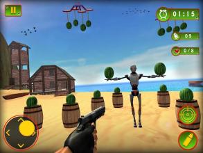 Watermelon Shooting 3D - Gun Shooting Game截图1