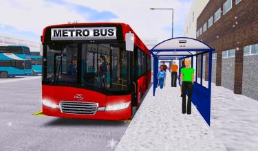 Real City Metro Bus 3D Simulation Game截图4