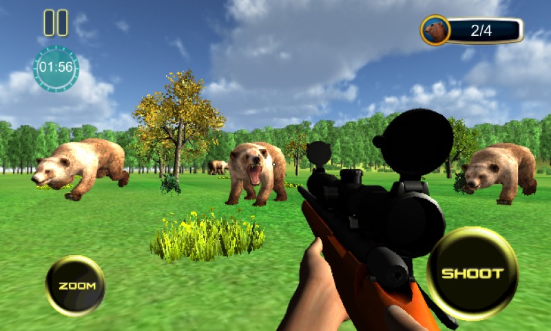 Jungle Bear Sniper Hunt 2015截图2