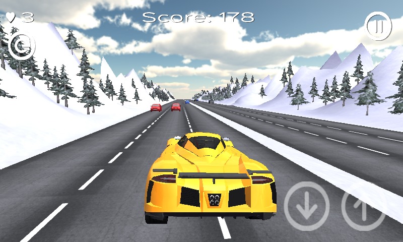 Extreme Winter Traffic Racer截图1