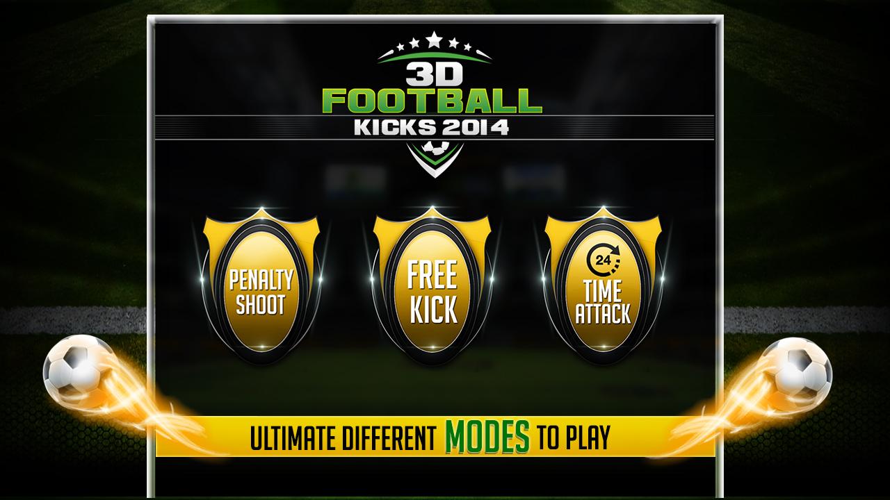 3D FOOTBALL KICKS 2014截图3