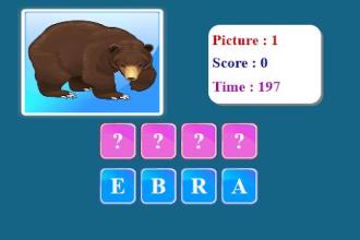 Jungle Animals Spelling Game截图1