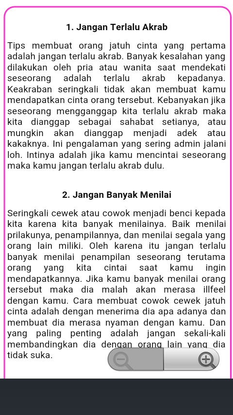 Tips-Tips Seputar Cinta截图4