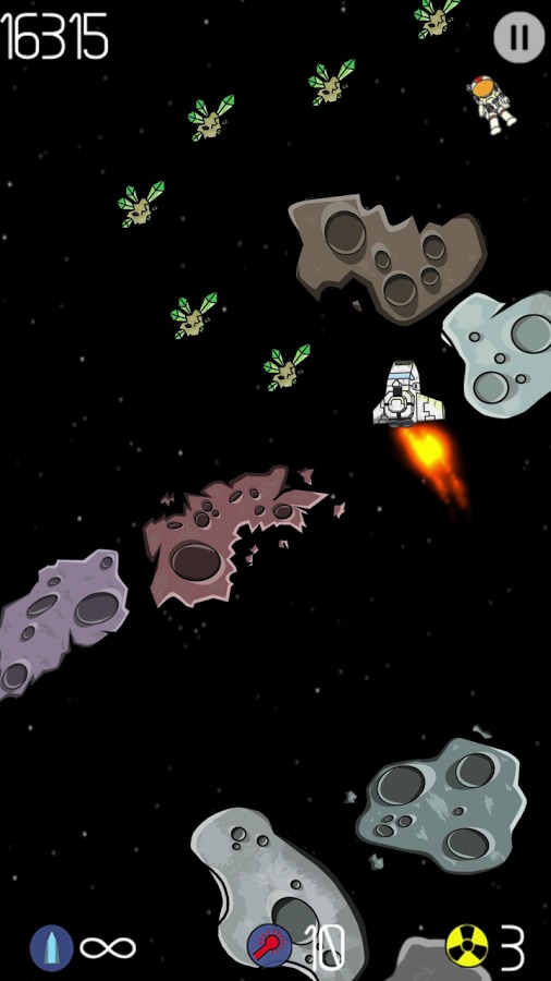 Phoenix Asteroid Run FREE截图3