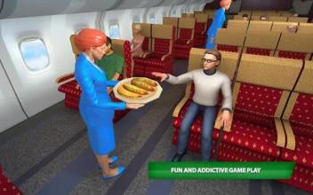 Virtual Flight Attendant Air Hostess Simulator 3D截图4