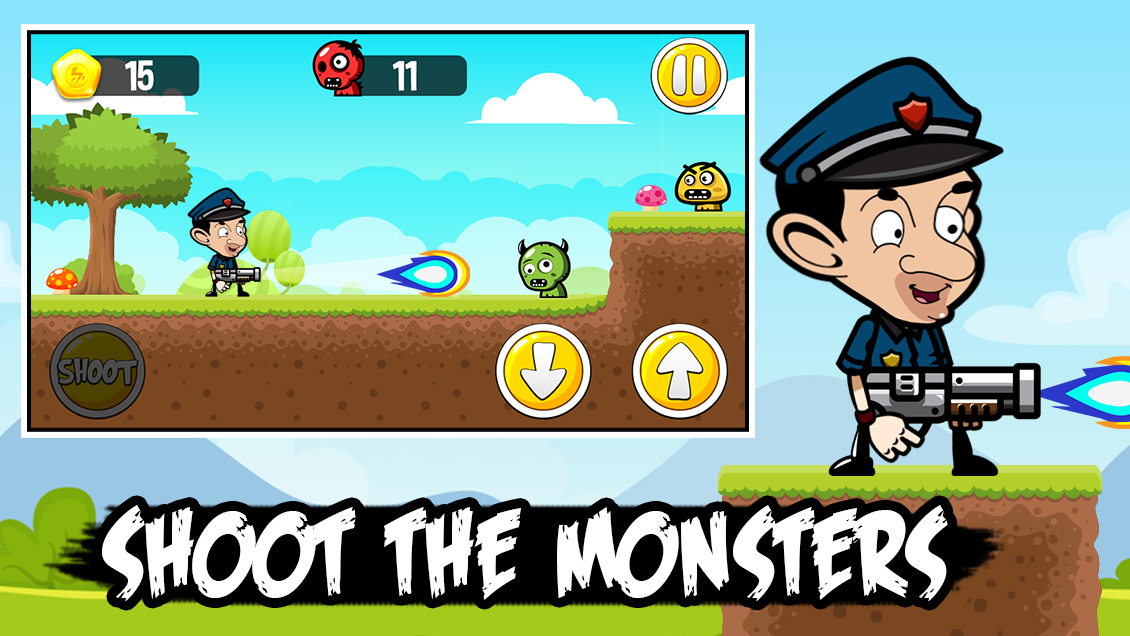 Shooter Mr Bean The Policeman Adventures Game截图5