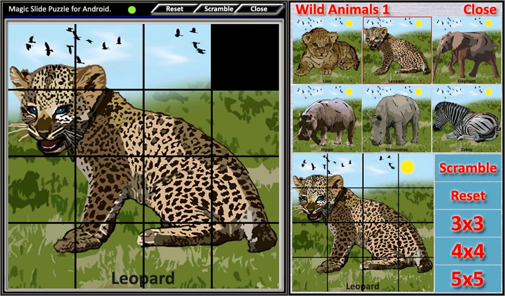 Magic Slide Puzzle W.Animals 1截图3