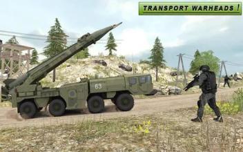 Missile launcher US army truck 3D simulator 2018截图1