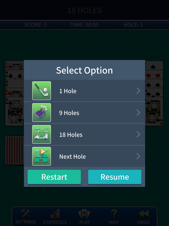 Golf Solitaire Classic截图2