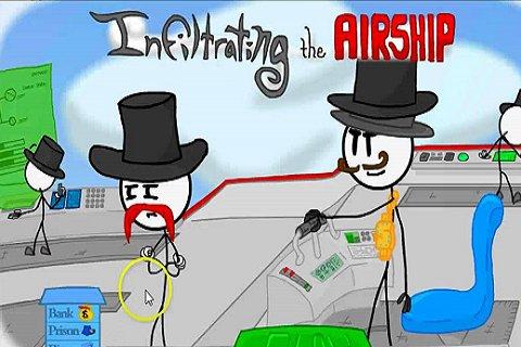 Infiltrating The Airship of Stickman截图1