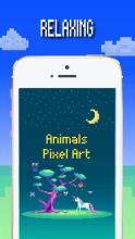 Animals color by number: Pixel art coloring book截图2