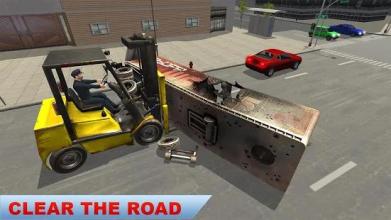 Police Driver Forklift Simulator Game截图1