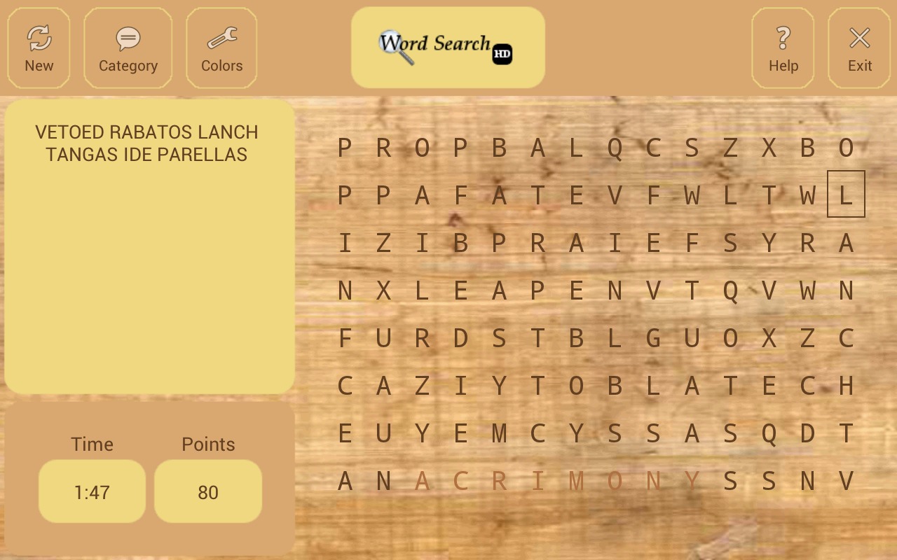 Word Search HD Tablet截图1