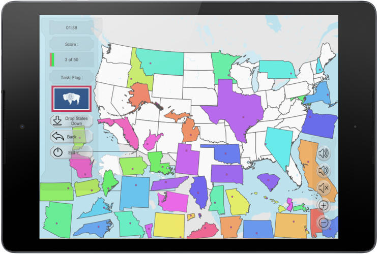 USA Map Puzzle Free截图5