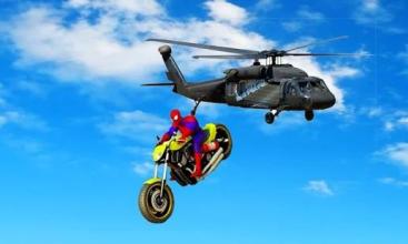 Spiderman Mega Ramp Bike Stunt Jet Bike Stunt截图4