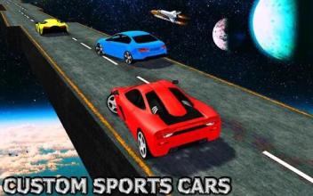 Impossible Car Space Track Race截图3