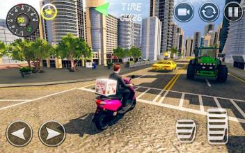 SuperHero Pizza Delivery - Bike Stunts Games 2018截图1