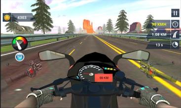 Motor Bike Drag Driving: Real Racing on Highway截图2