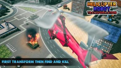 Helicopter Robot Transform 2018 – Robot War Game截图1