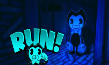 Horror Bendy map Run Machine截图5