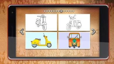 Motorcycles Coloring Pages截图1