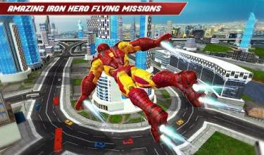 Iron Spider Hero Robot Superhero Flying Robot Game截图4